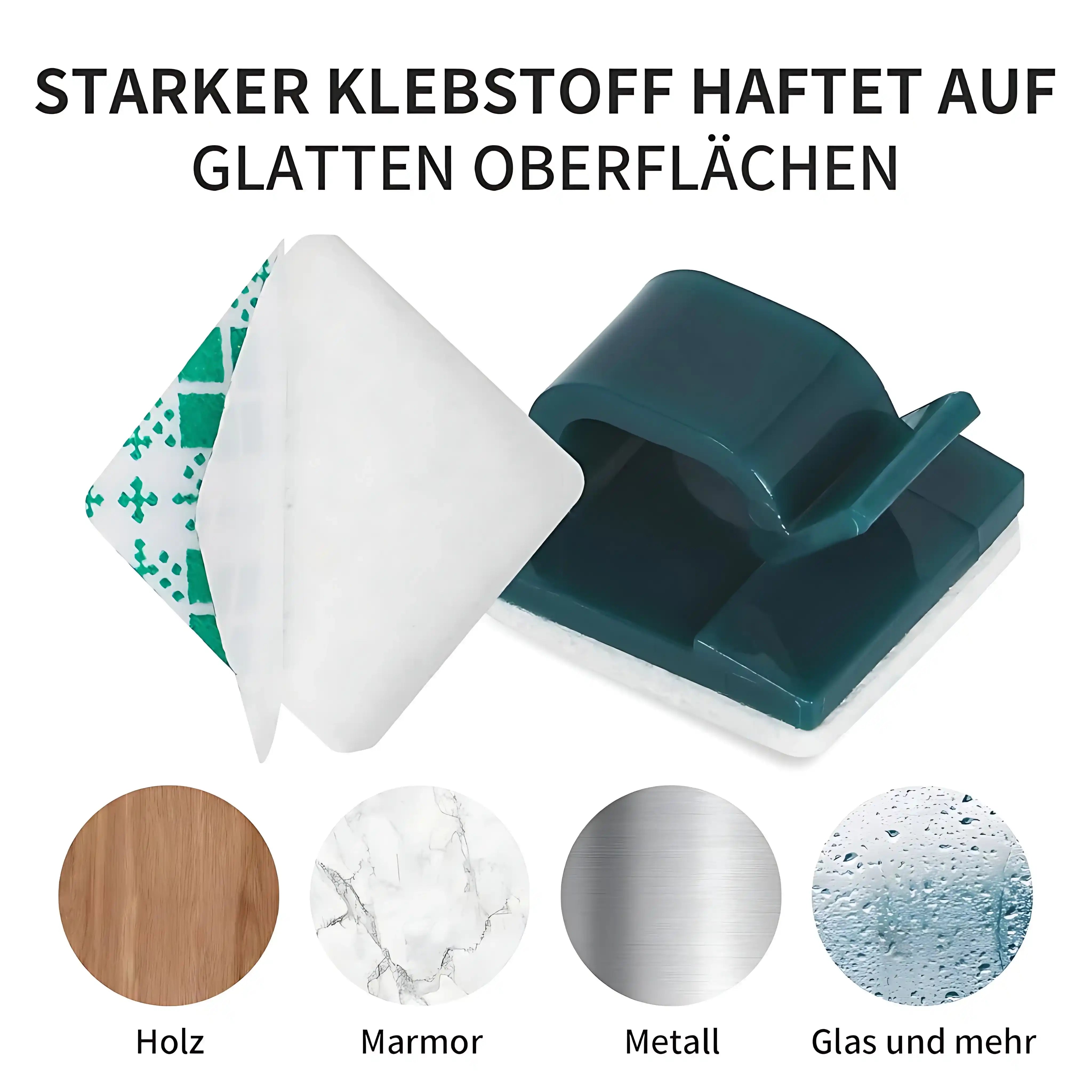 50er Outdoor Kabelhalter Clips Selbstklebend Grün für Lichterkette und Kabelbefestigung
