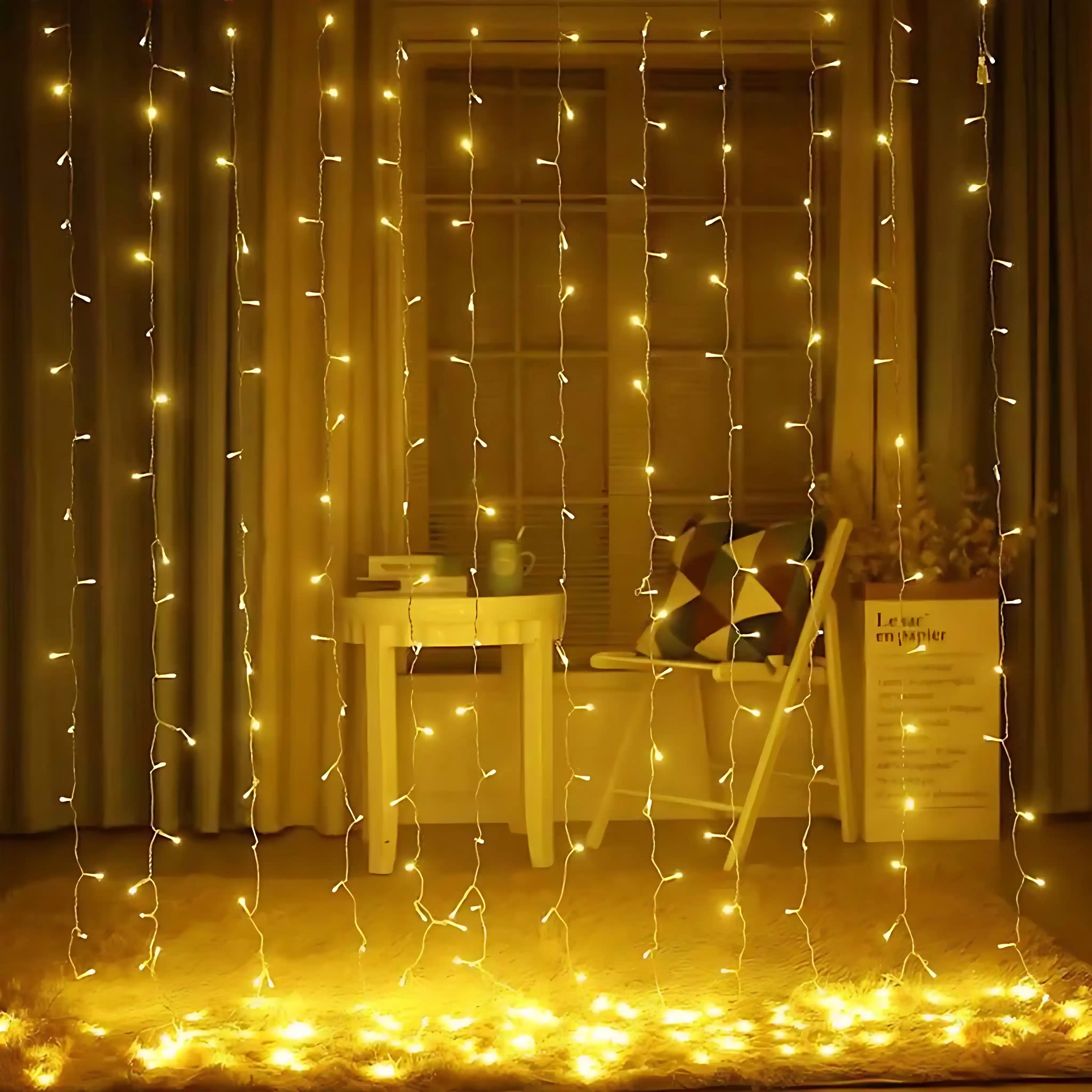 100 LED Warmweiß Lichterkette Strombetrieben Innen Außen