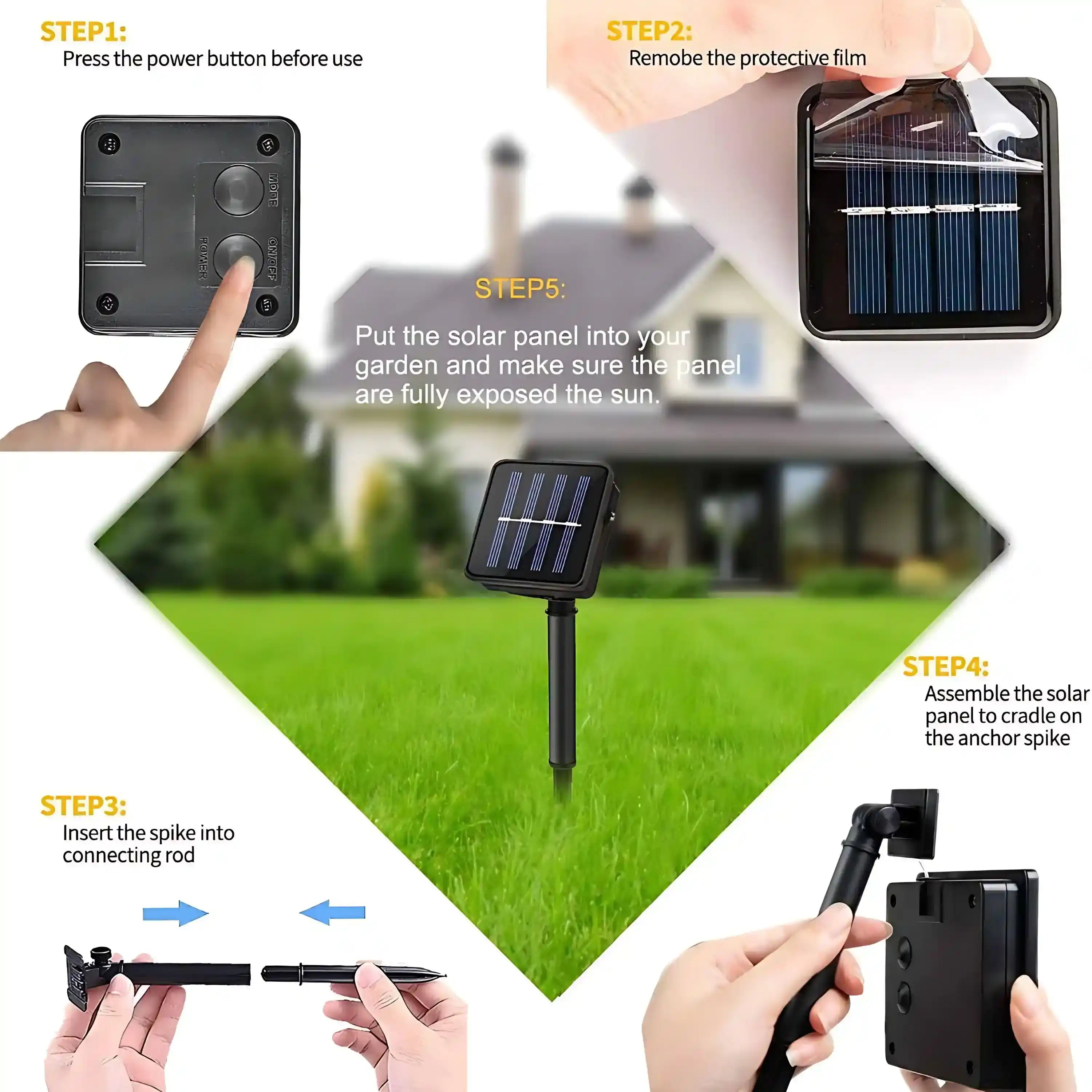 100 LED Solar Kupferdraht Lichterkette 8 Modi Warmweiß Wasserdicht für Garten Terrasse Balkon