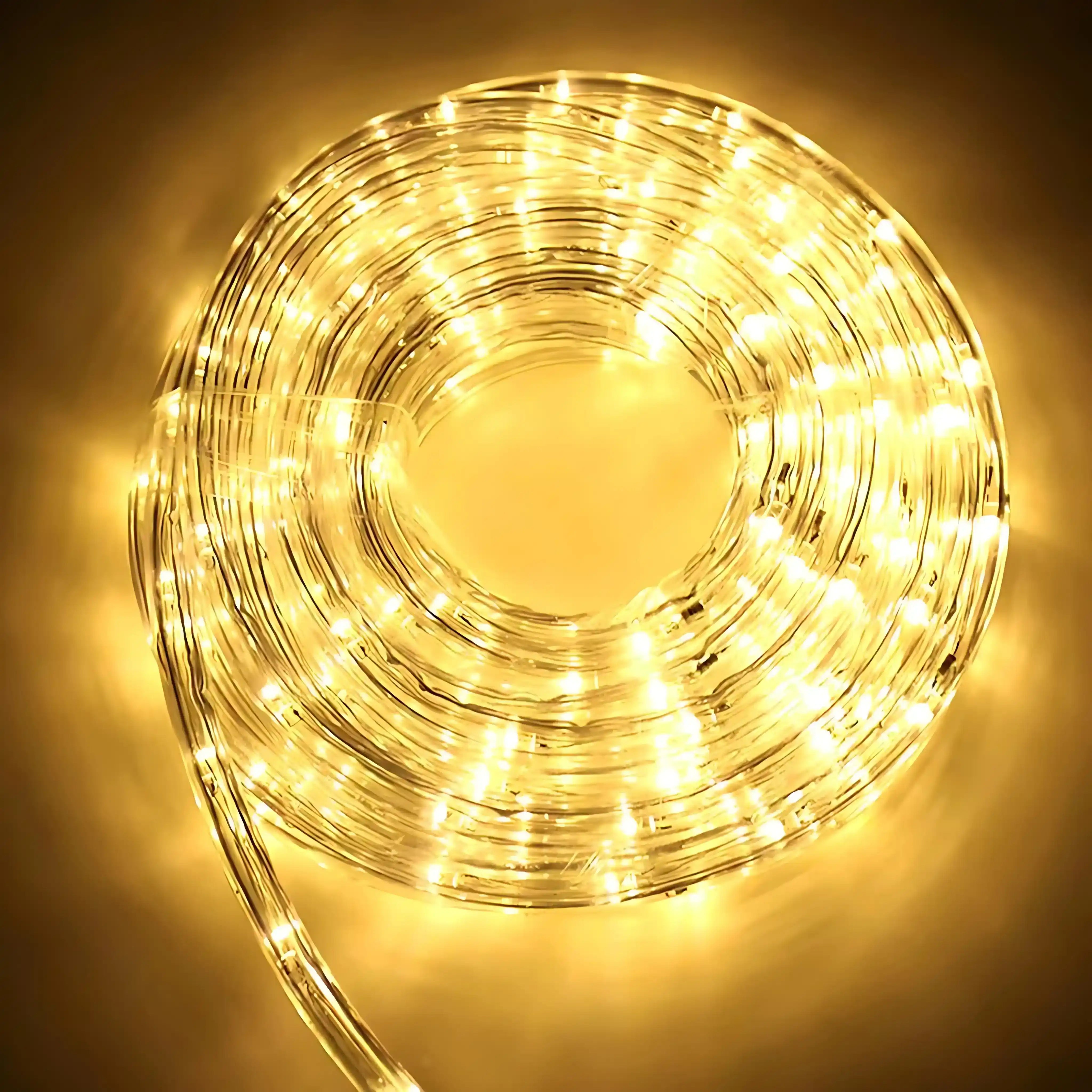 200er LED Lichterschlauch Strombetrieb Warmweiß für Innen und Außen