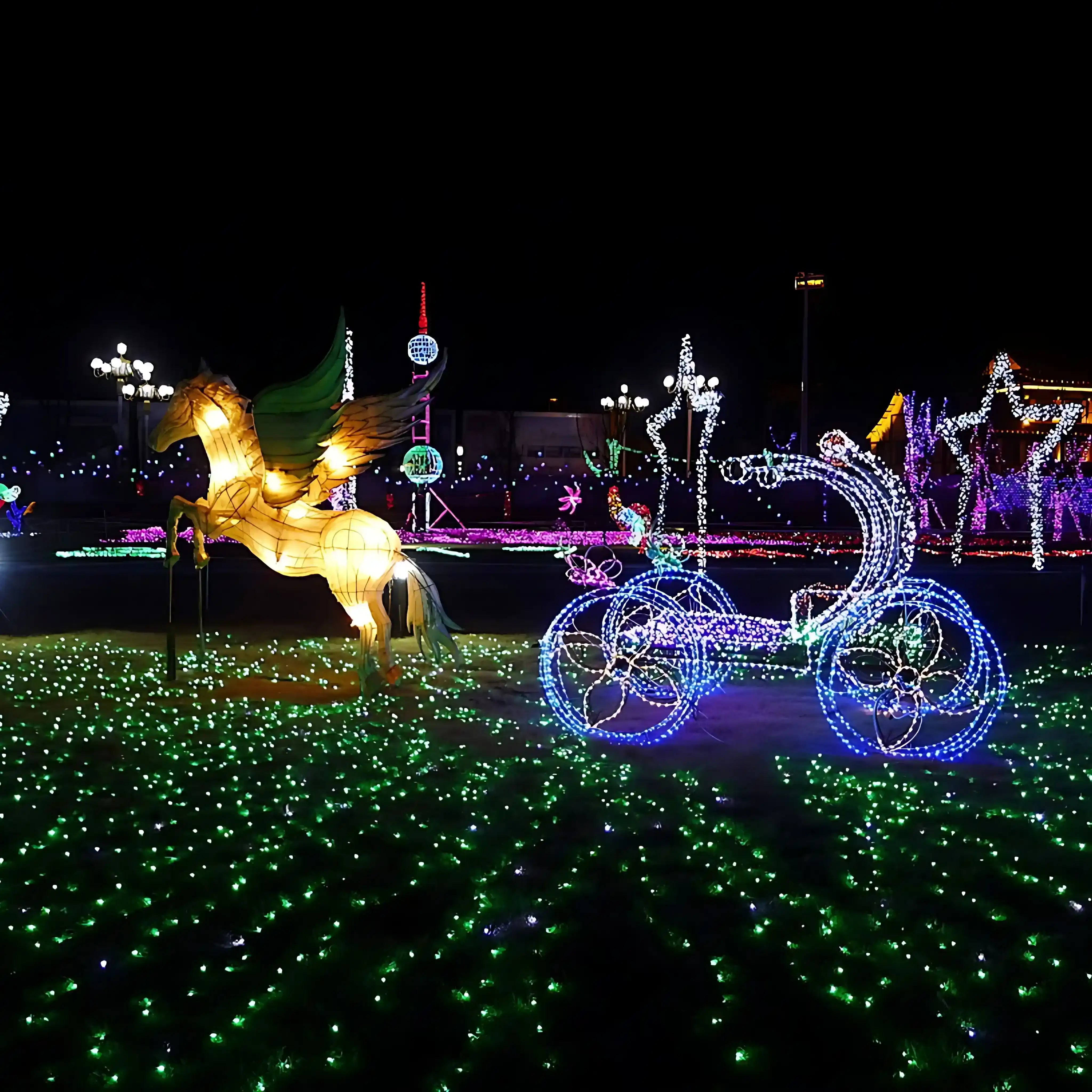 200er LED Lichterschlauch Bunt 8 Modi Strombetrieb für Innen und Außen