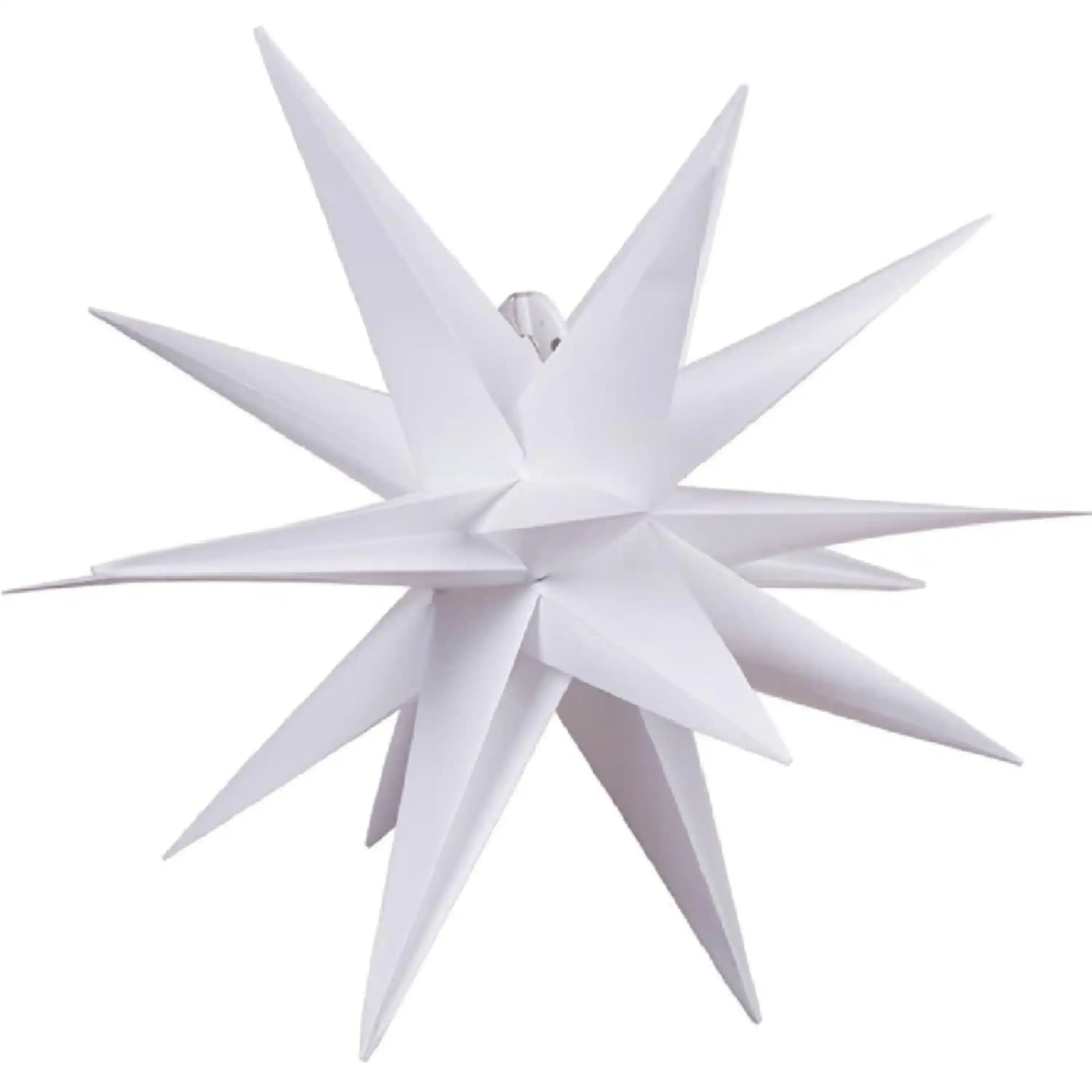 Weiß 10 LED 60cm Weihnachtsstern Lichterkette Batteriebetrieben