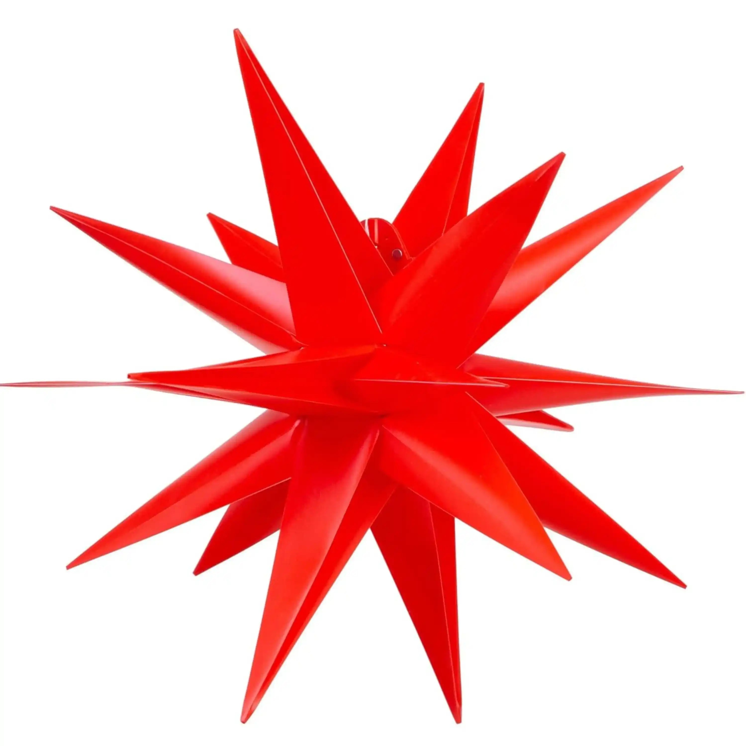 Rot 10 LED 60cm Weihnachtsstern Lichterkette Batteriebetrieben