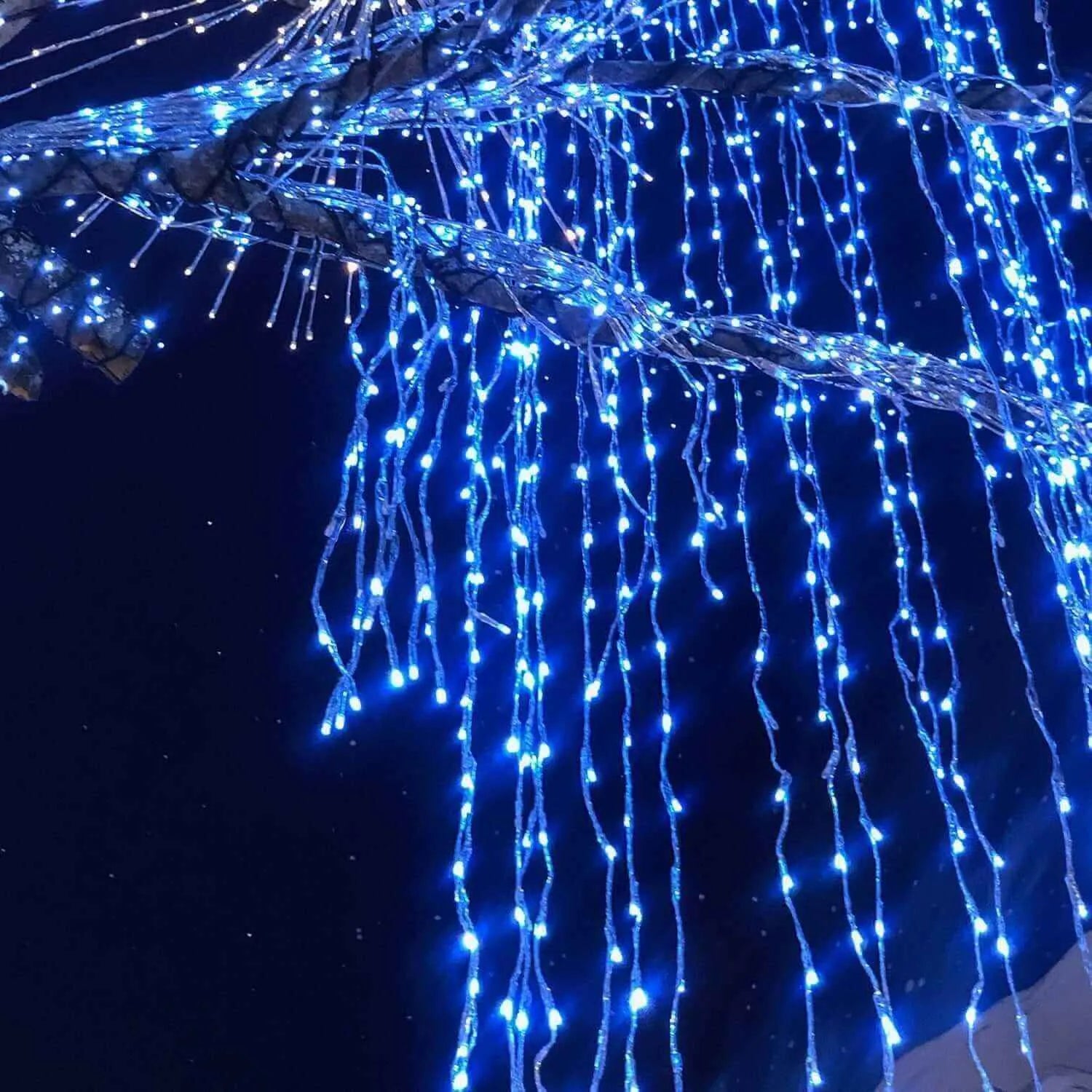 400 LED Blau Strombetrieben Außen Innen mit Stecker