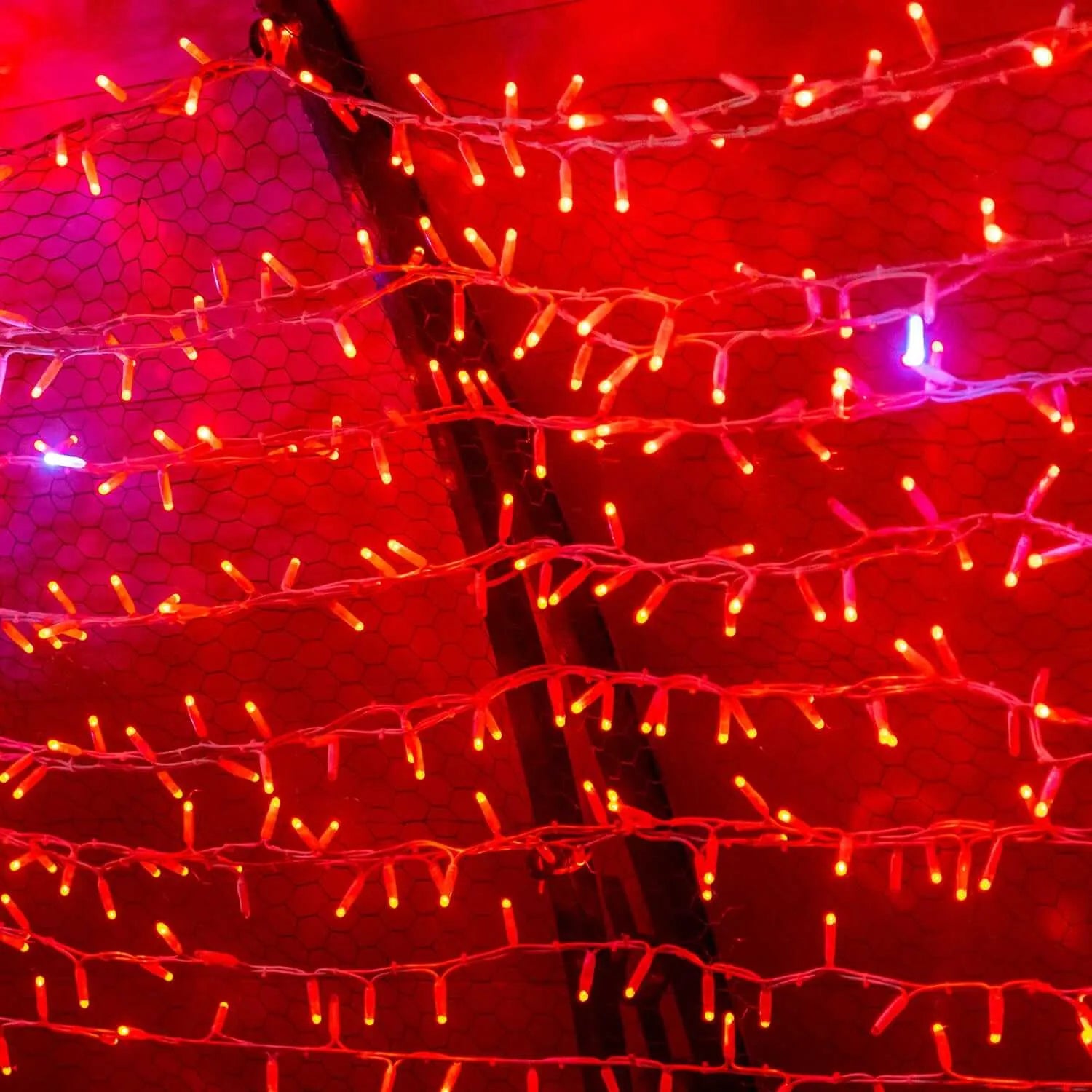 400 LED Halloween Lichterkette Rot Strombetrieben Außen Innen Mit Stecker