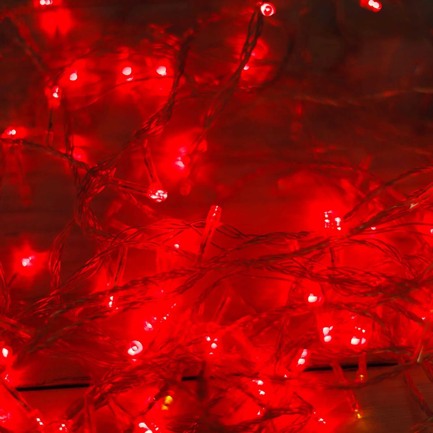 400 LED Halloween Lichterkette Rot Strombetrieben Außen Innen Mit Stecker