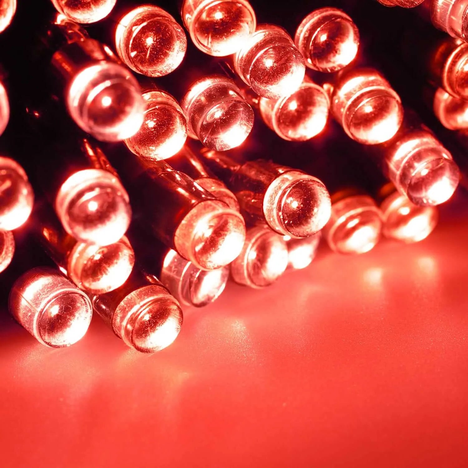 400 LED Halloween Lichterkette Rot Strombetrieben Außen Innen Mit Stecker