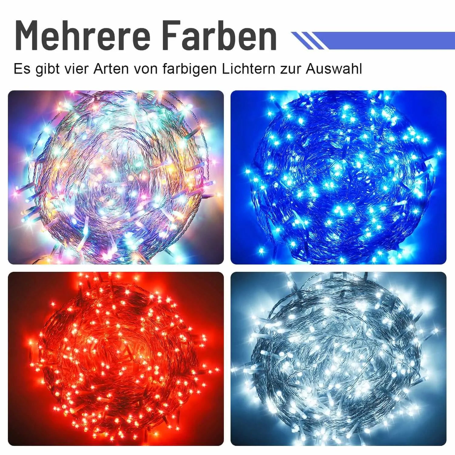 400 LED Halloween Lichterkette Rot Strombetrieben Außen Innen Mit Stecker