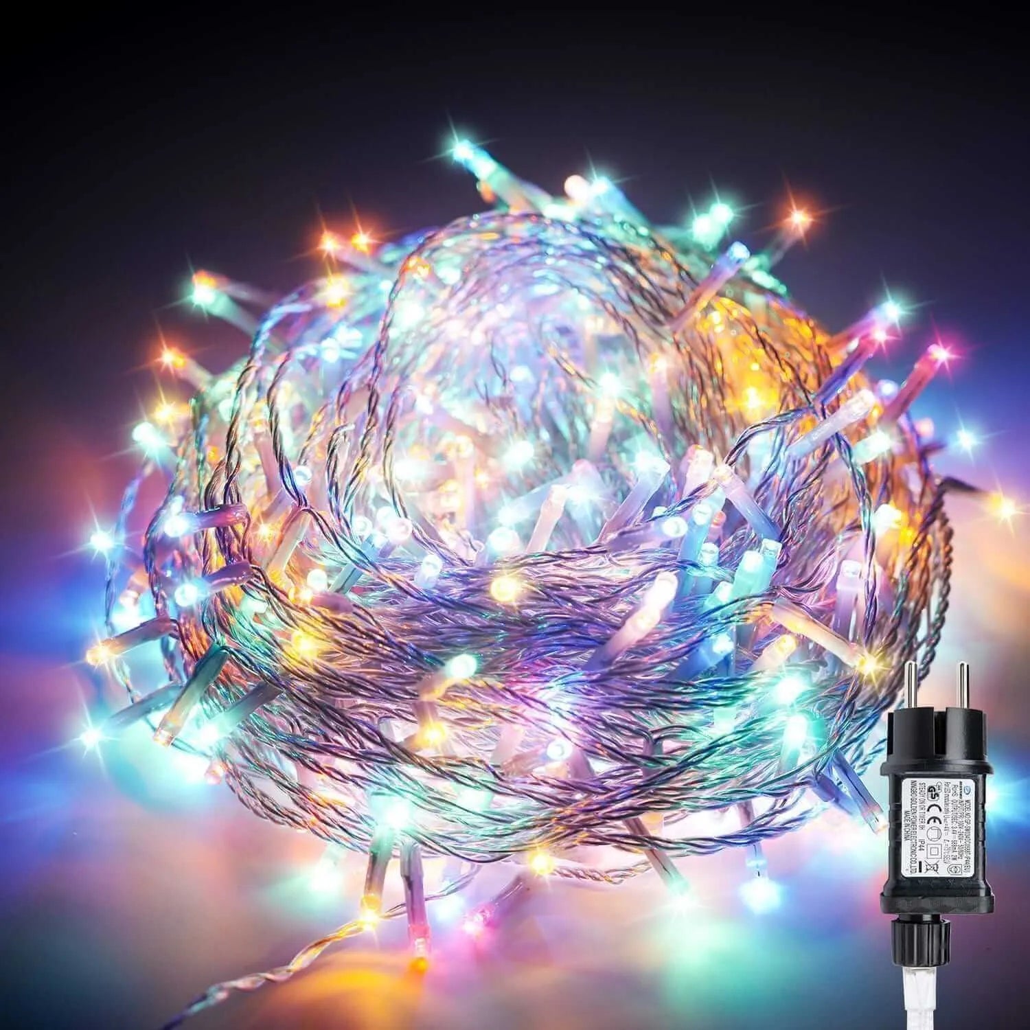 100 LED Lichterkette Strombetrieben Mit Stecker