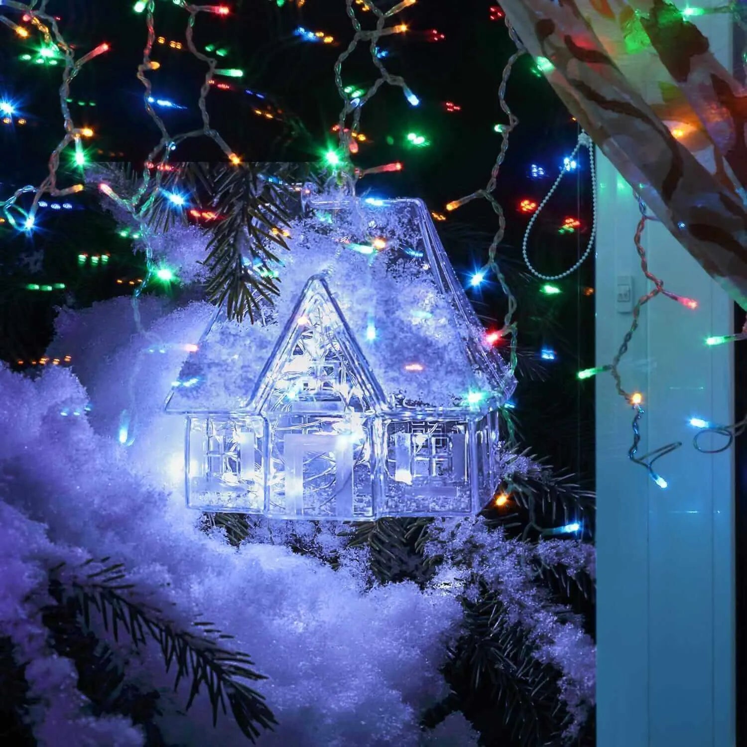 100 LED Lichterkette Strombetrieben Mit Stecker