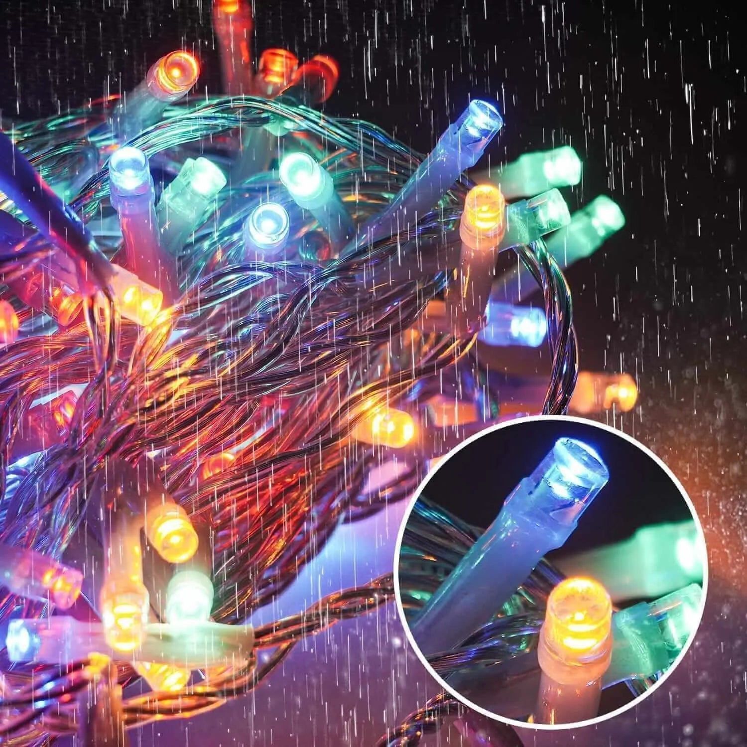 100 LED Lichterkette Strombetrieben Mit Stecker
