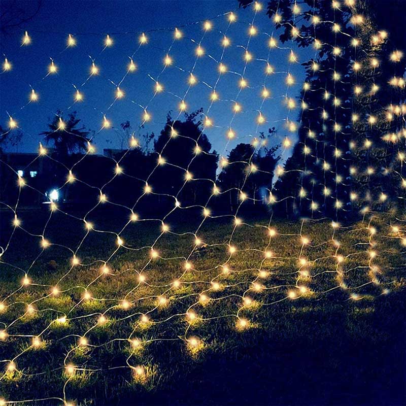 LED Lichternetz Lichtervorhang Lichterkette Beleuchtung Party Garten Innen  Außen